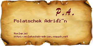 Polatschek Adrián névjegykártya